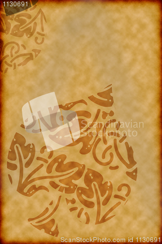 Image of abstract retro autumn card