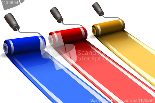 Image of paint rollers