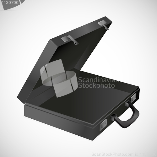 Image of empty briefcase