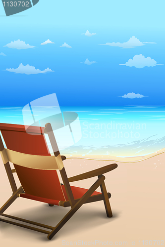 Image of chair by the beach