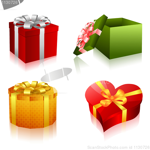 Image of different shapes of gifts