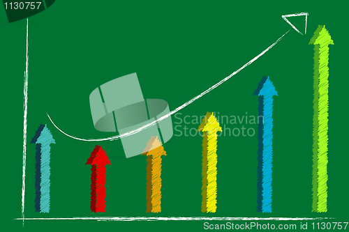 Image of graph with arrow