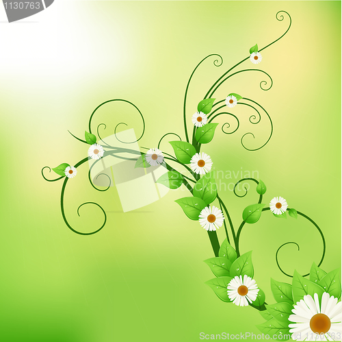 Image of abstract floral background