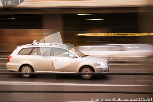 Image of Speeding Taxi