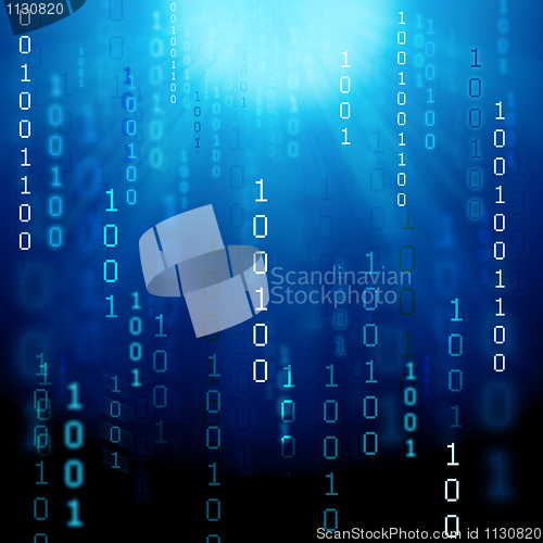 Image of abstract binary background