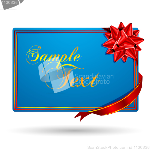 Image of gift with wip wrapping bow