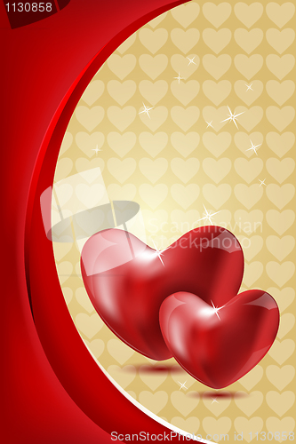 Image of abstract valentine card