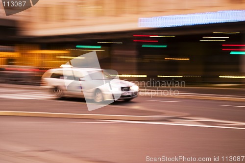 Image of Speeding Taxi