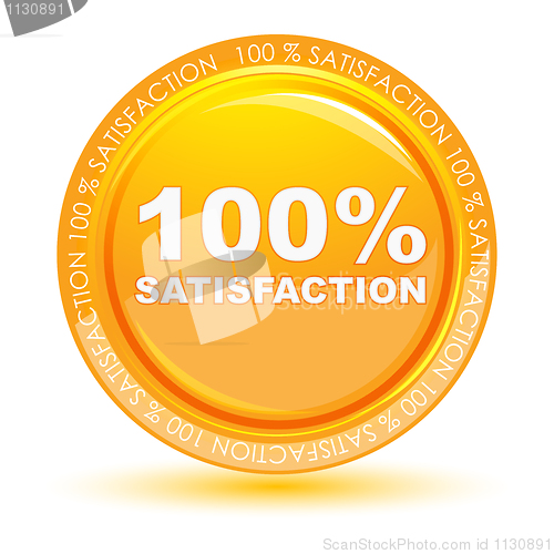 Image of 100% satisfaction tag