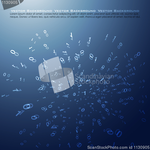 Image of abstract binary background