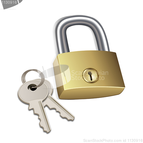 Image of lock with keys
