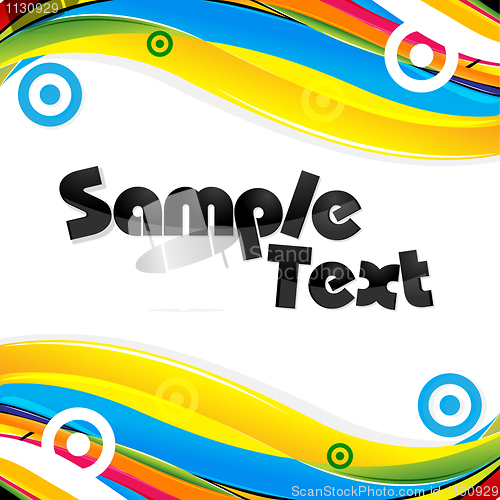 Image of abstract colorful card