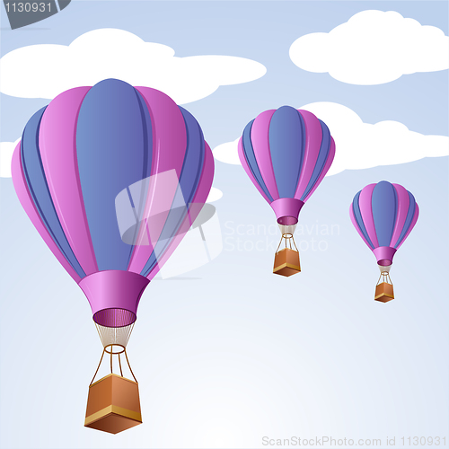 Image of parachute in sky
