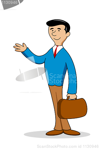 Image of business man with bag