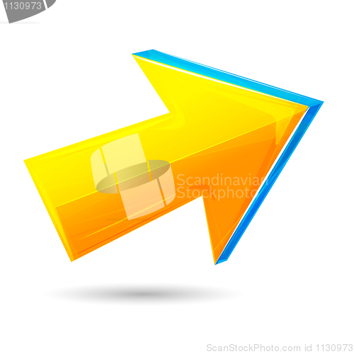 Image of abstract vector arrow