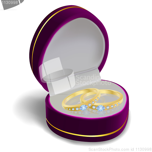Image of engagement ring with box