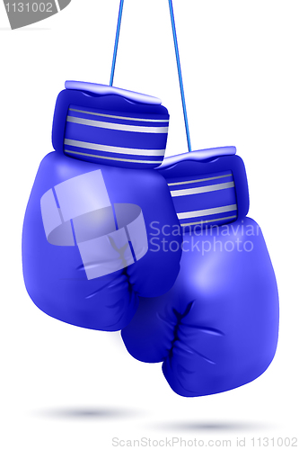 Image of hanging boxing gloves