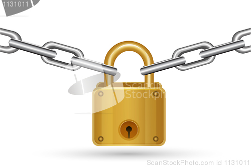 Image of lock with chain