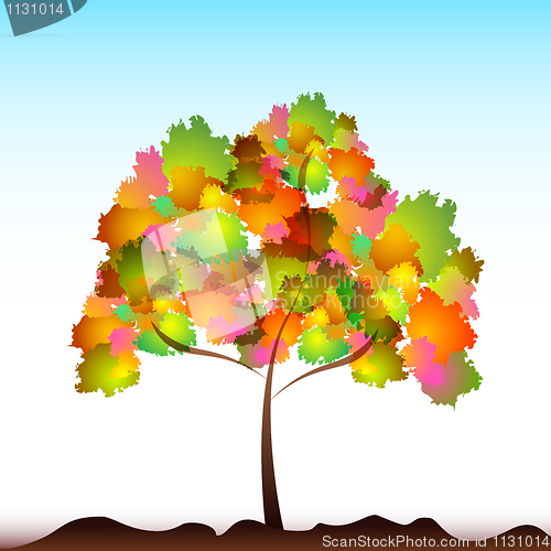 Image of colorful tree