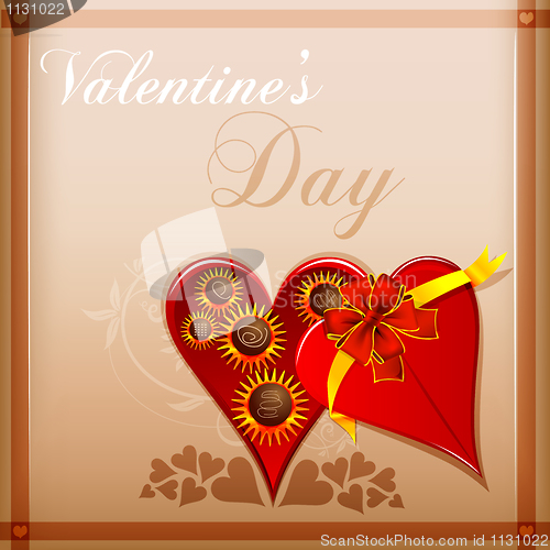 Image of abstract valentine card
