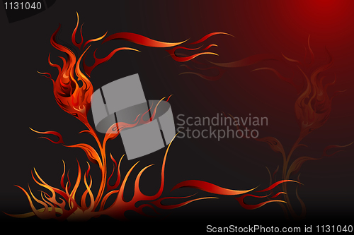 Image of abstract fire background