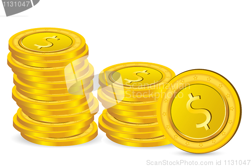 Image of dollar coins