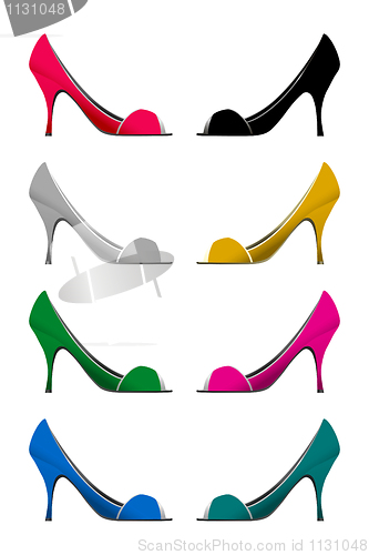 Image of female shoes