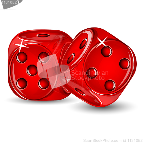 Image of glossy dice