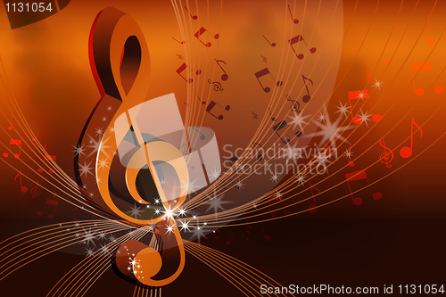 Image of abstract music card