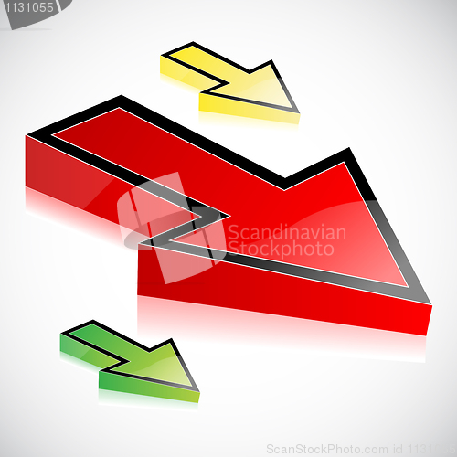 Image of abstract vector arrows