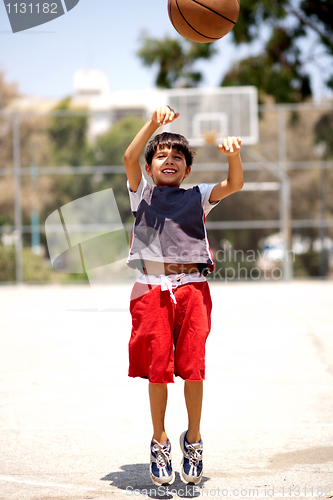 Image of Basket ball jump, throw in