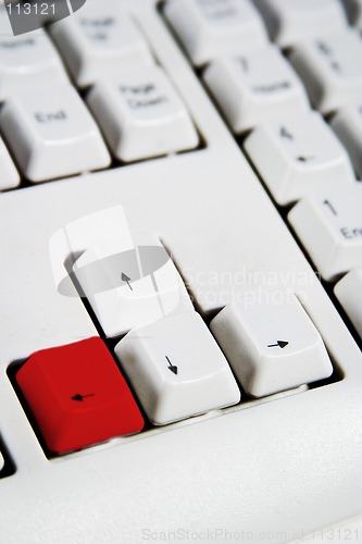 Image of Arrow Keys Left Red