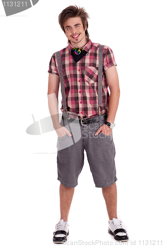 Image of Full length image of a handsome young guy