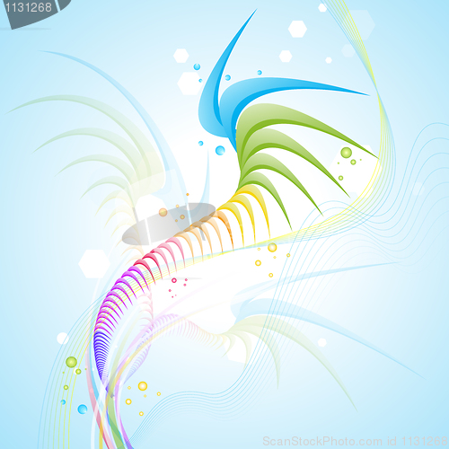 Image of abstract wavy background