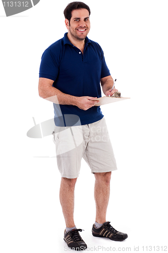 Image of Full length image of a handsome young guy