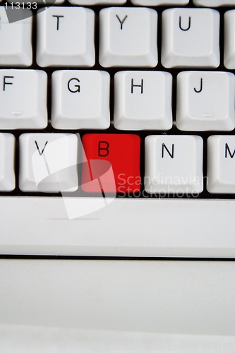 Image of Computer Keyboard Leter B