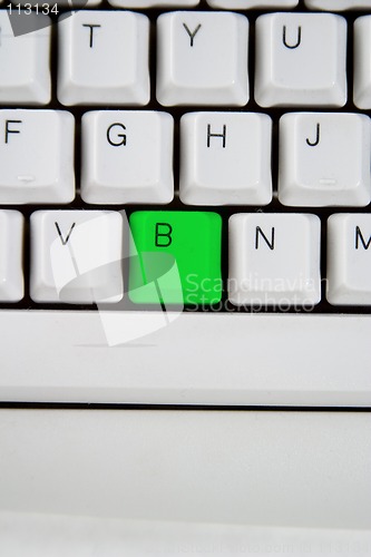Image of Computer Keyboard Leter B