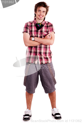 Image of Full length view of stunning model posing