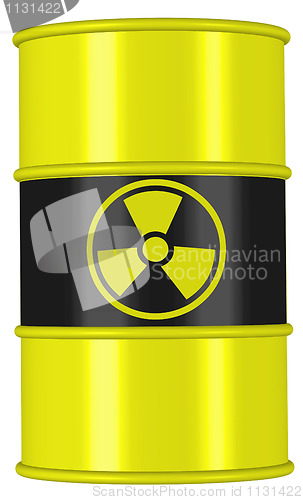 Image of barrel nuclear waiste