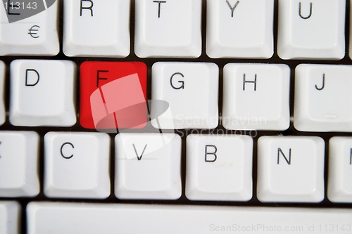 Image of Computer Keyboard Letter F