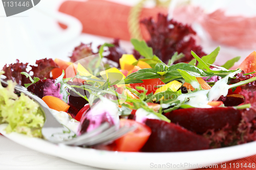 Image of Vegetable salad with beetroot