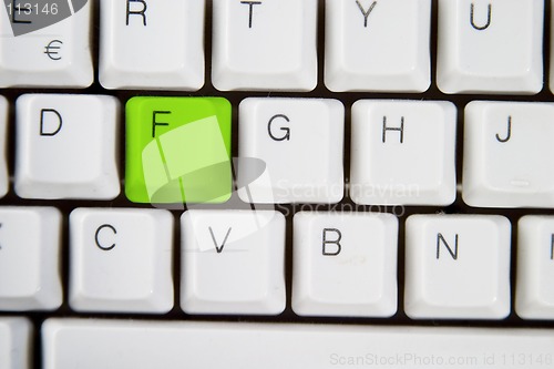 Image of Computer Keyboard Letter F