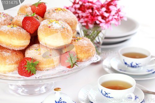 Image of Berliner - doughnut filled with strawberry jam