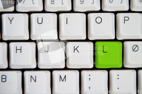 Image of Computer Keyboard Letter L