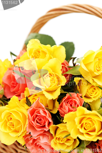 Image of basket of roses