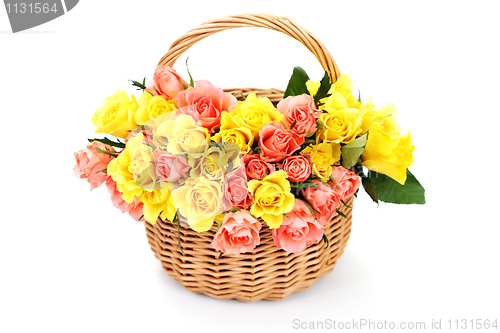 Image of basket of roses