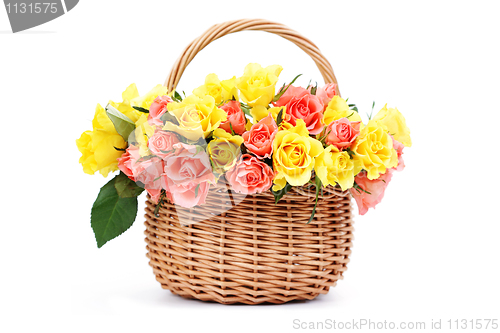 Image of basket of roses