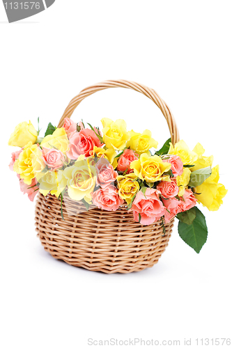 Image of basket of roses