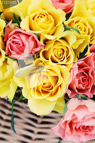 Image of basket of roses