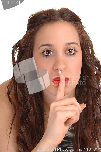 Image of Girl sad quiet.